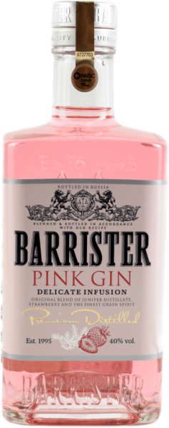 ДЖИН BARRISTER PINK ― ProdExpo International Wine Coompetition & Guide