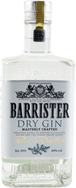 ДЖИН BARRISTER DRY ― ProdExpo International Wine Coompetition & Guide